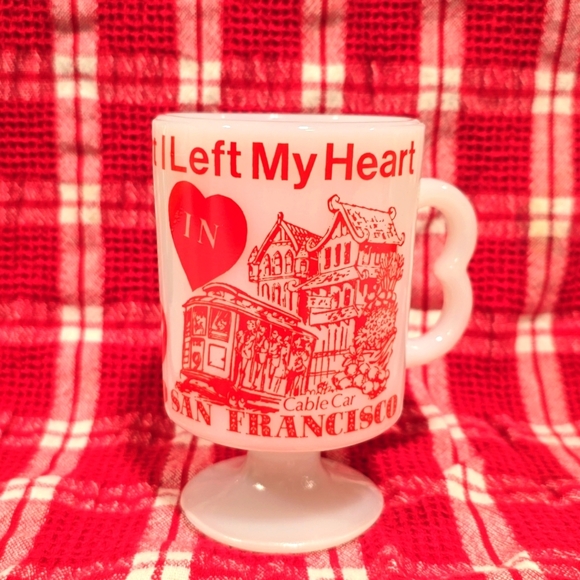 Other - Vintage Milk Glass Coffee Cup San Francisco